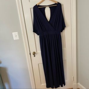Navy blue maxi dress
